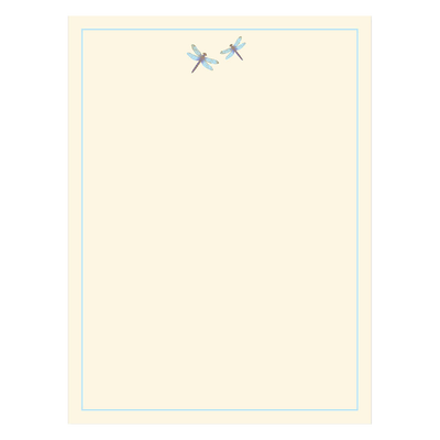 Blue Dragonfly Stationery Set