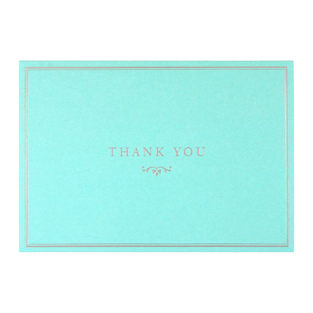 Blue Elegance Thank You Notes