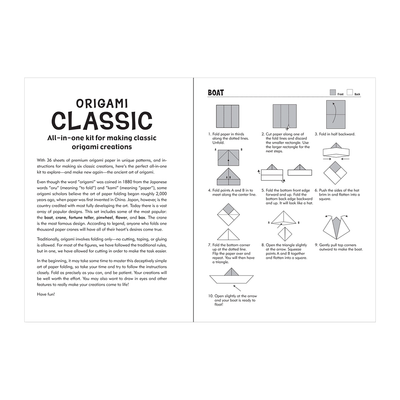 Classic Origami Paper Kit