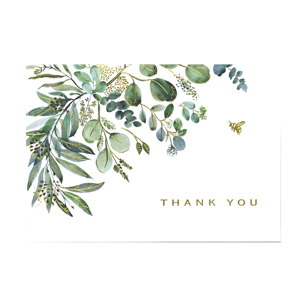 Eucalyptus Greenery Thank You Notes