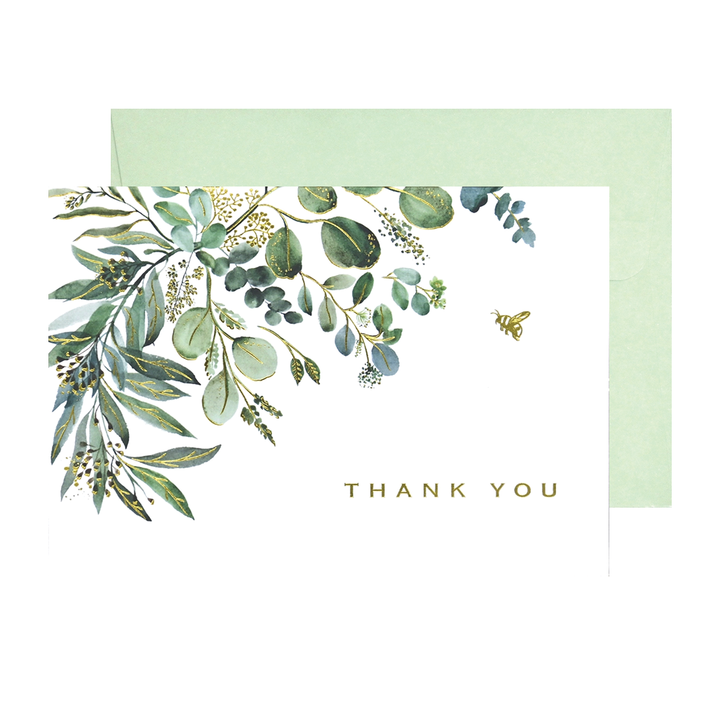 Eucalyptus Greenery Thank You Notes