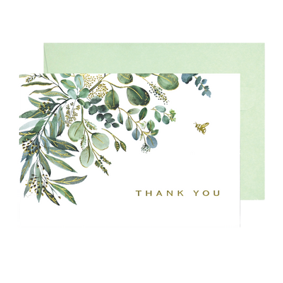 Eucalyptus Greenery Thank You Notes