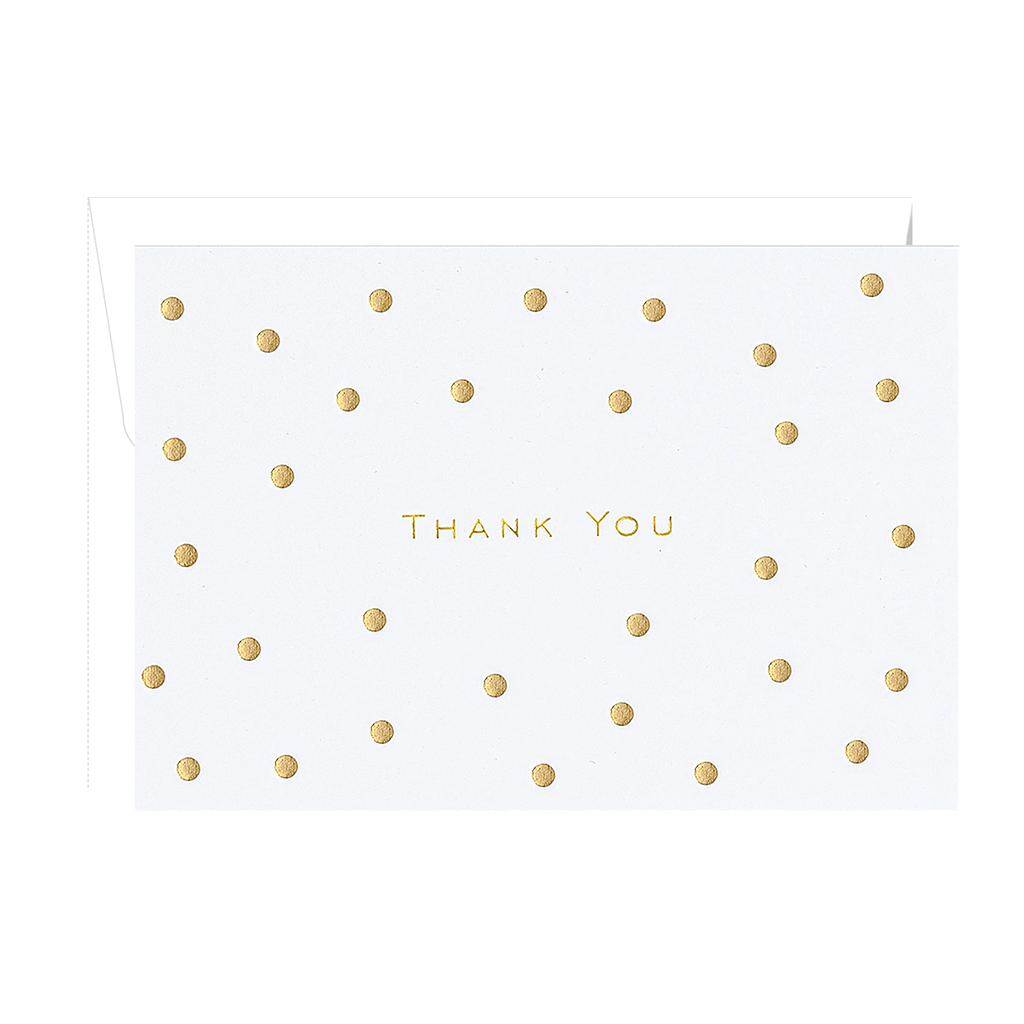 Gold Dots Thank You Notes