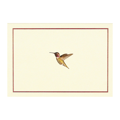 Cartes de notes de vol de colibris