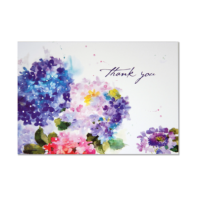Hydrangeas Thank You Note Cards