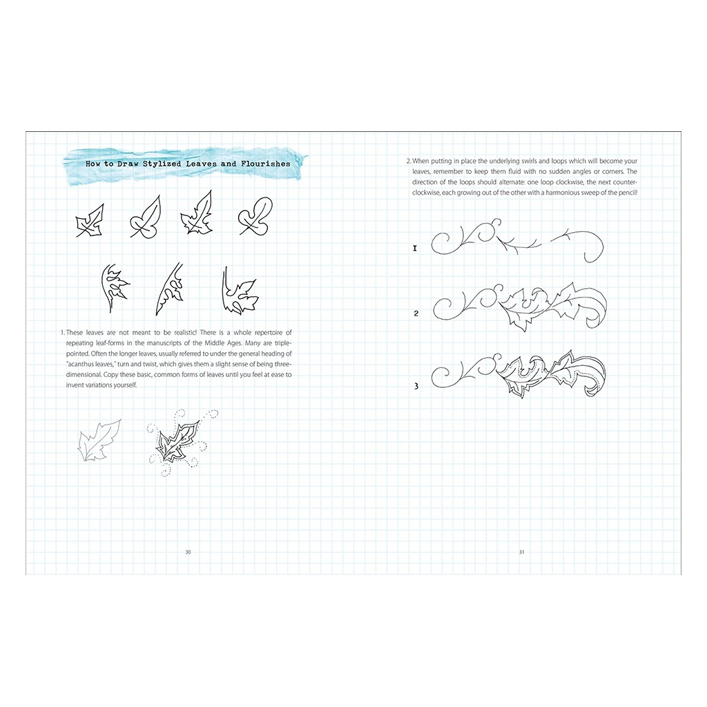 Illuminated Letters Sketchbook by Jane Sullivan