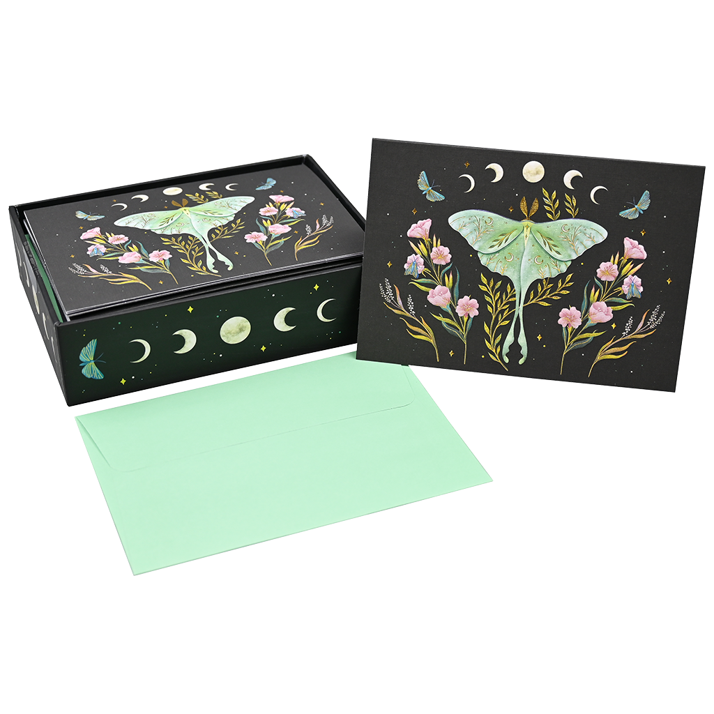 Luna Moth Note Cards