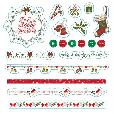 Merry & Bright Christmas! Festive Sticker Book