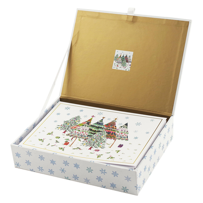 Merry Evergreens Deluxe Boxed Holiday Cards
