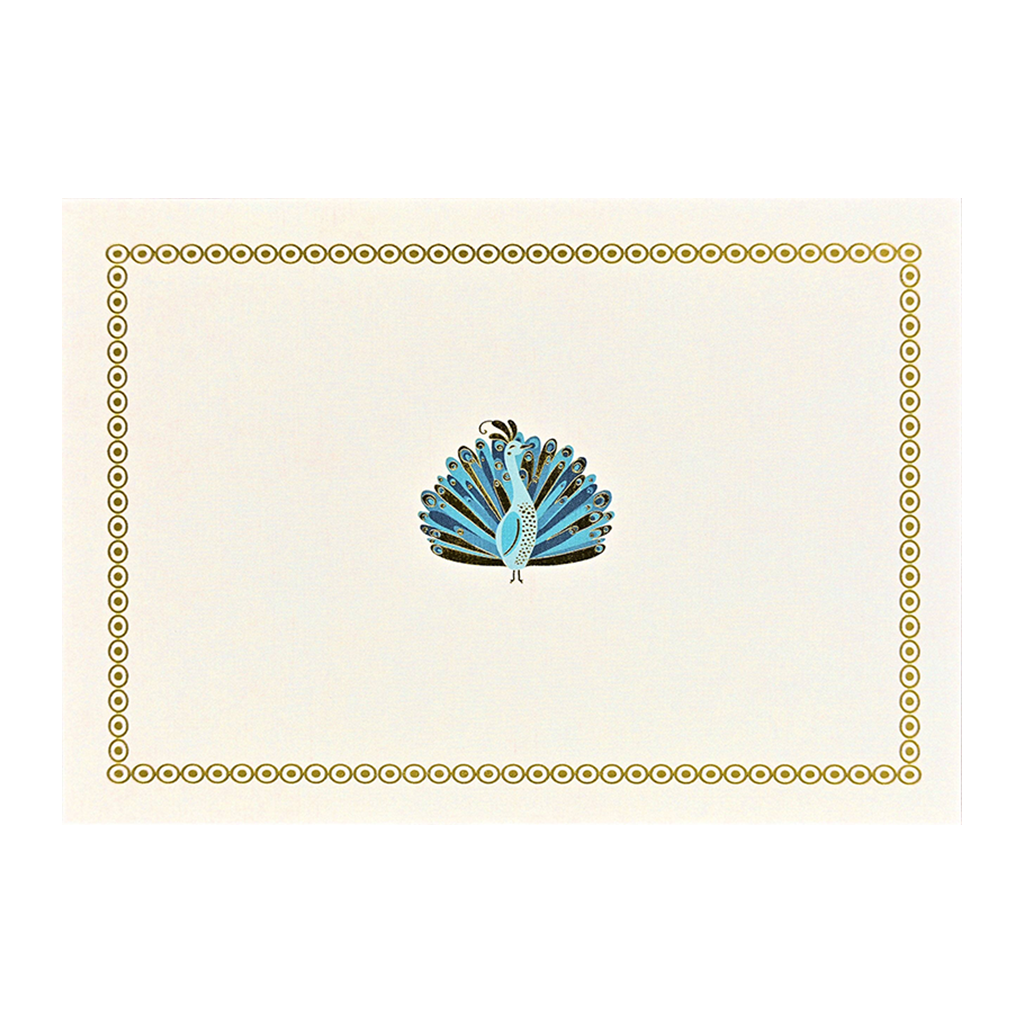 Peacock Blank Note Cards