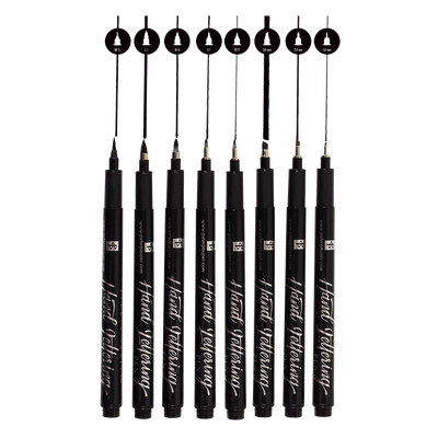 Hand Lettering Calligraphy & Brush Pen Set, 8 pk.