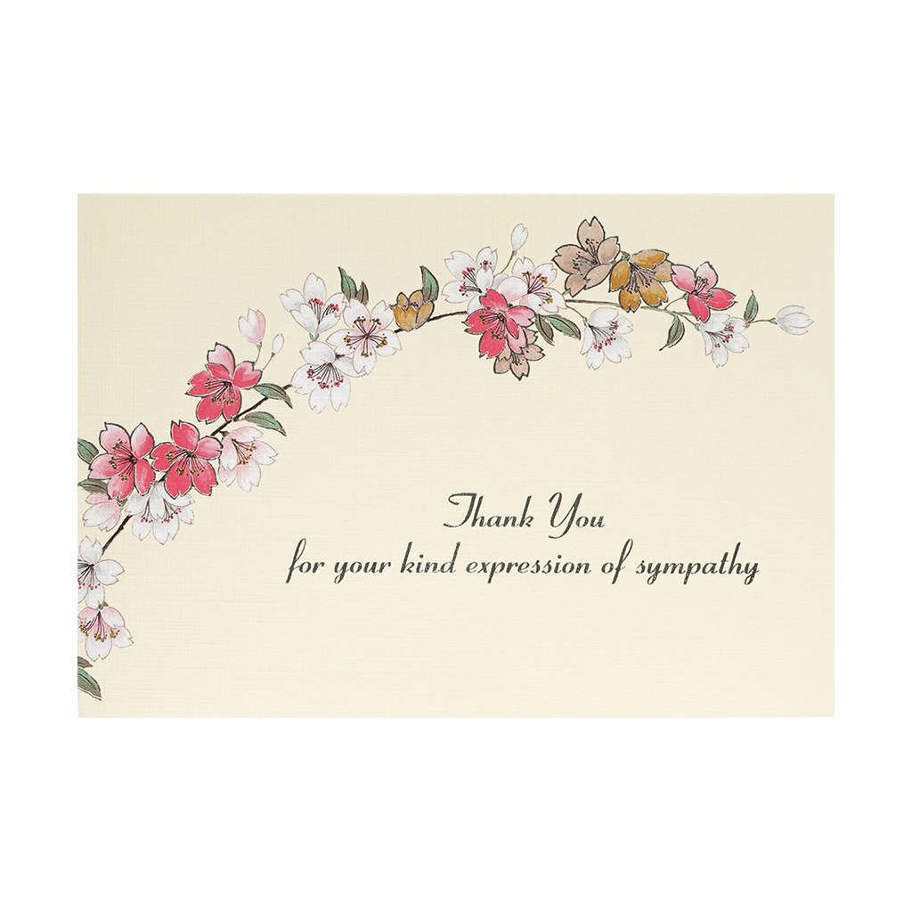 Sympathy Floral Thank You Notes