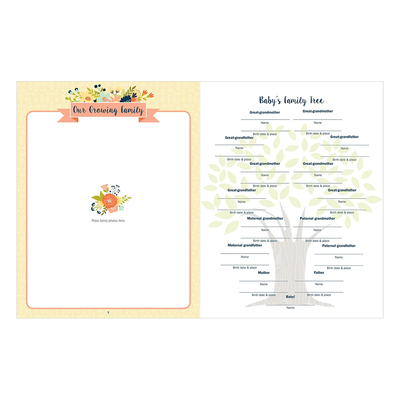 Baby's Book: The First Five Years, Floral