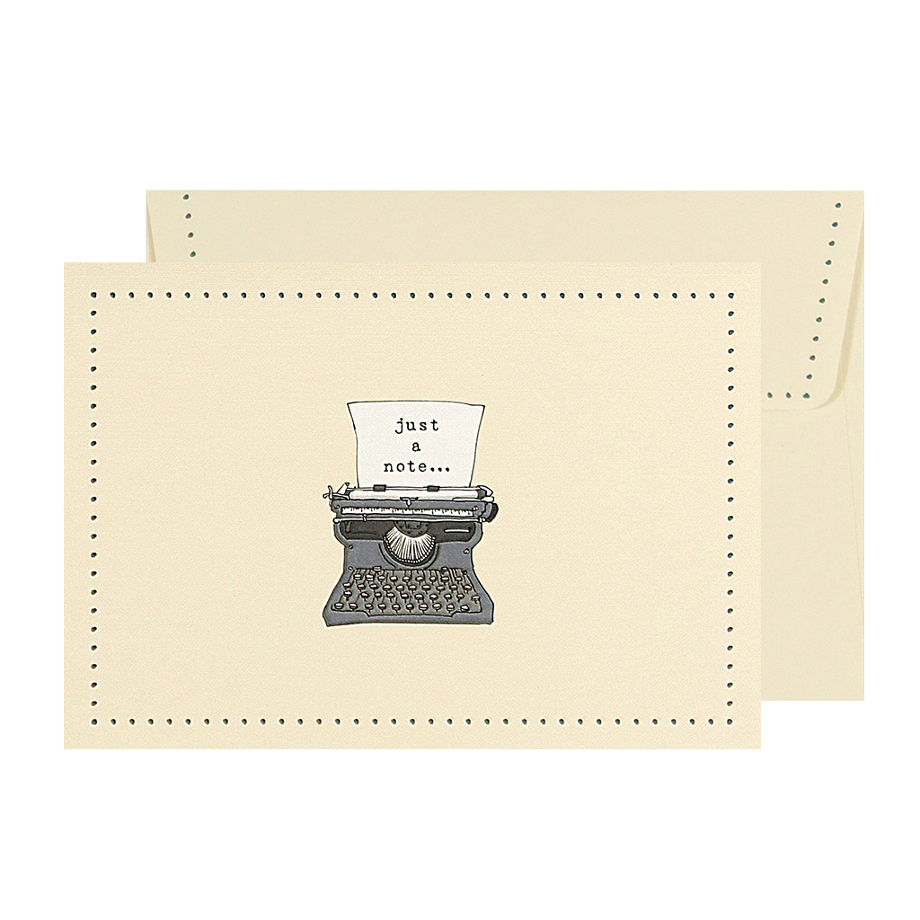 Typewriter Blank Note Cards