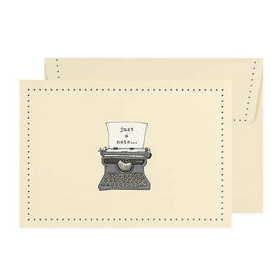 Typewriter Blank Note Cards