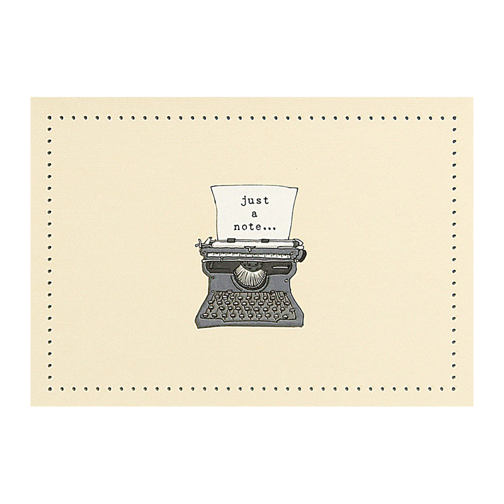 Typewriter Blank Note Cards