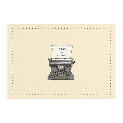 Typewriter Blank Note Cards