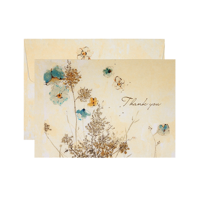 Watercolor Flowers Thank You Notes