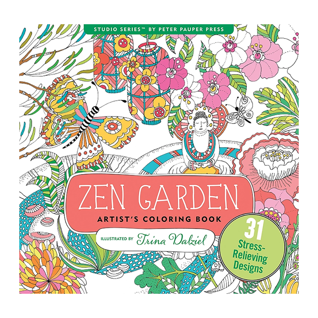 Livre de coloriage jardin zen