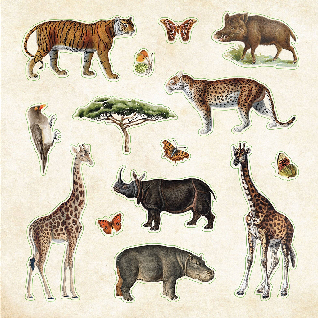 Zoological Ephemera Sticker Book