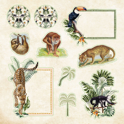 Zoological Ephemera Sticker Book