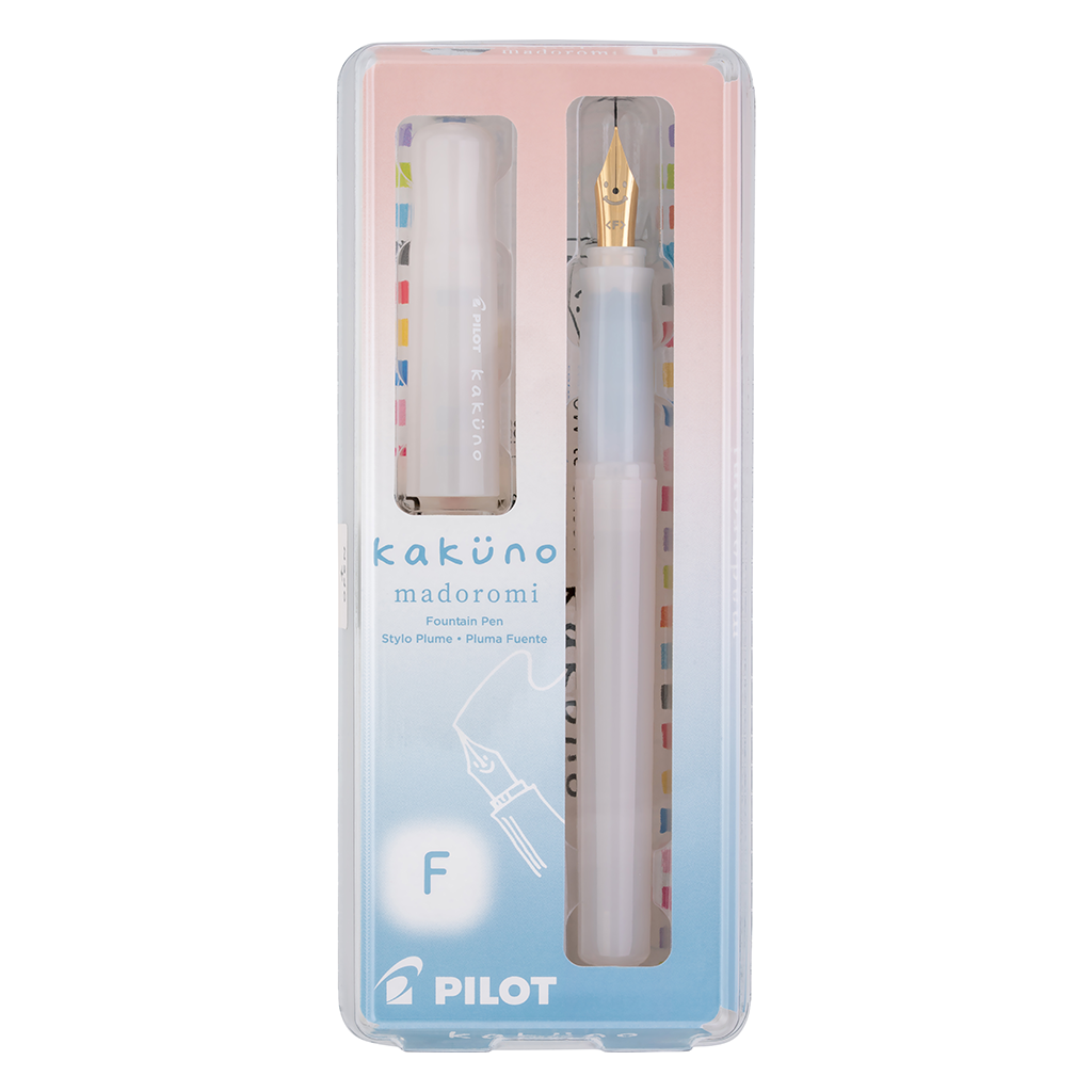 Pilot Kakuno Madoromi Fountain Pen, Cumulus White