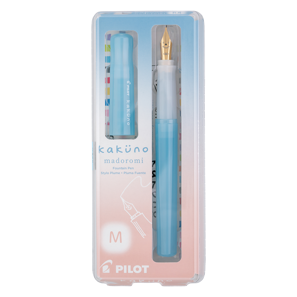 Pilot Kakuno Madoromi Fountain Pen, Light Blue