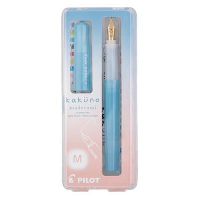 Pilot Kakuno Madoromi Fountain Pen, Light Blue