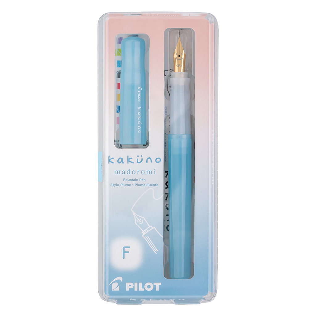 Pilot Kakuno Madoromi Fountain Pen, Light Blue