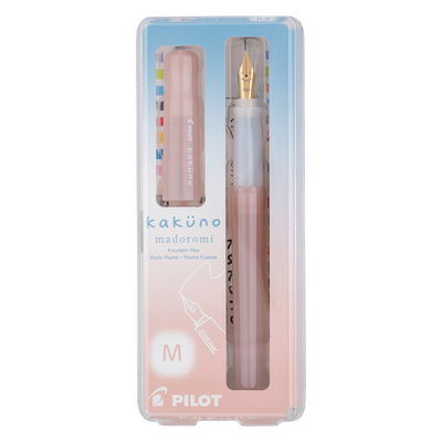 Pilot Kakuno Madoromi Fountain Pen, Light Pink