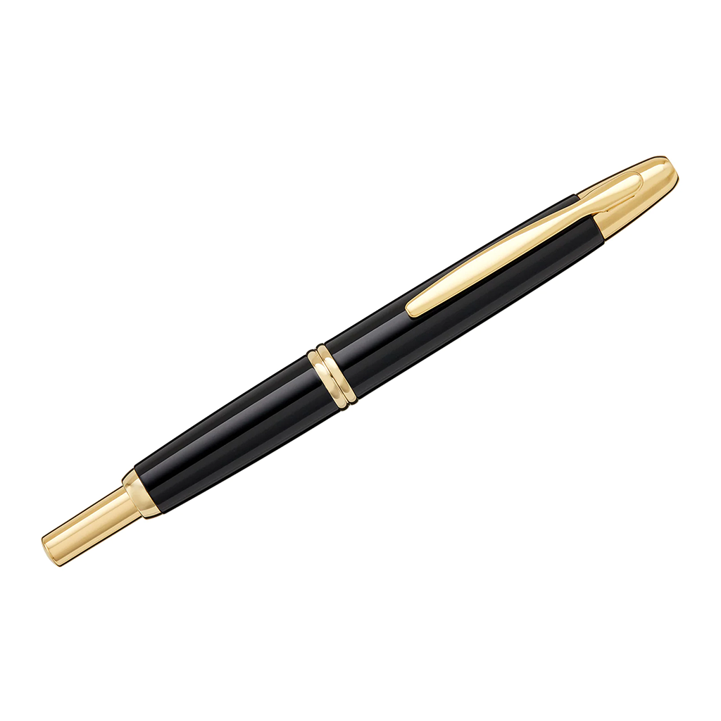 Pilot Vanishing Point Fountain Pen, Black/Gold