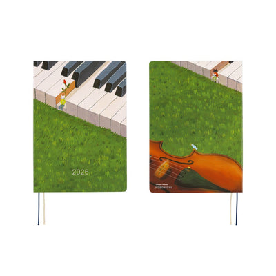Hobonichi Techo 2026 HON, A5 - Hiroko Kubota: Waiting on the Chord (English)