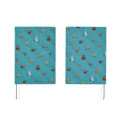 Hobonichi Techo 2026 HON, A5 - Bow & Tie: In the Forest (English)