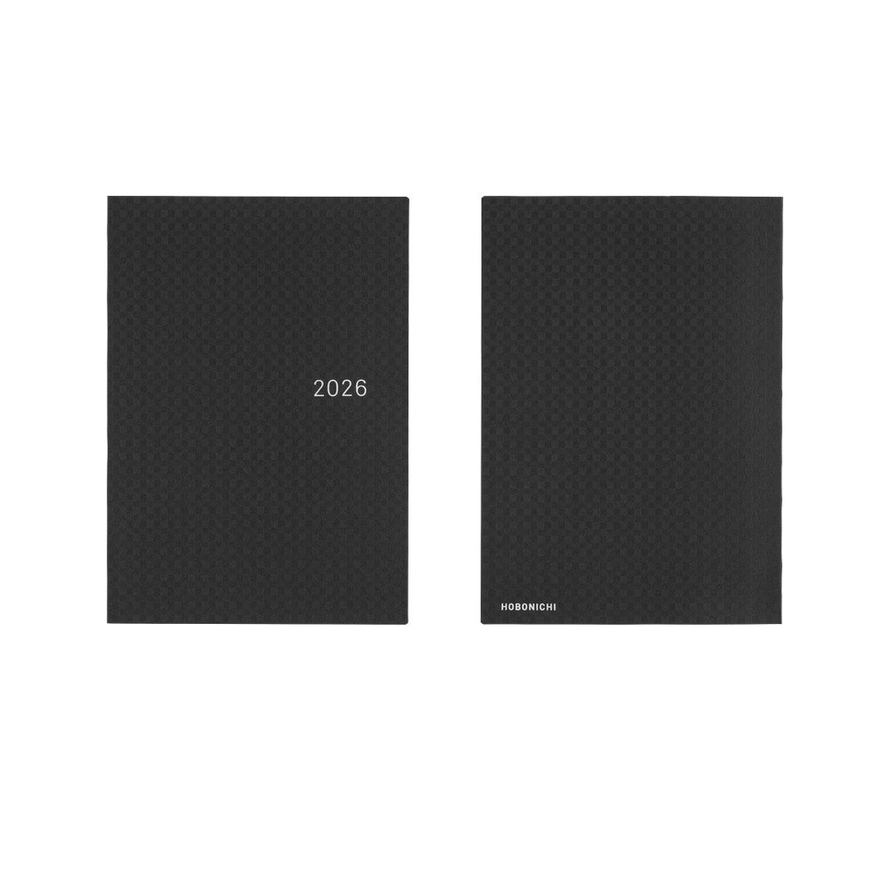 Hobonichi Techo 2026 HON, A5 - Paper Series: Black Gingham