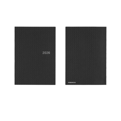 Hobonichi Techo 2026 HON, A5 - Paper Series: Black Gingham