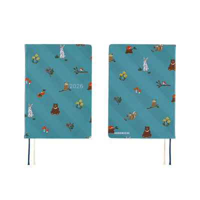Hobonichi Techo 2026 HON, A6 - Bow & Tie: In the Forest (English)