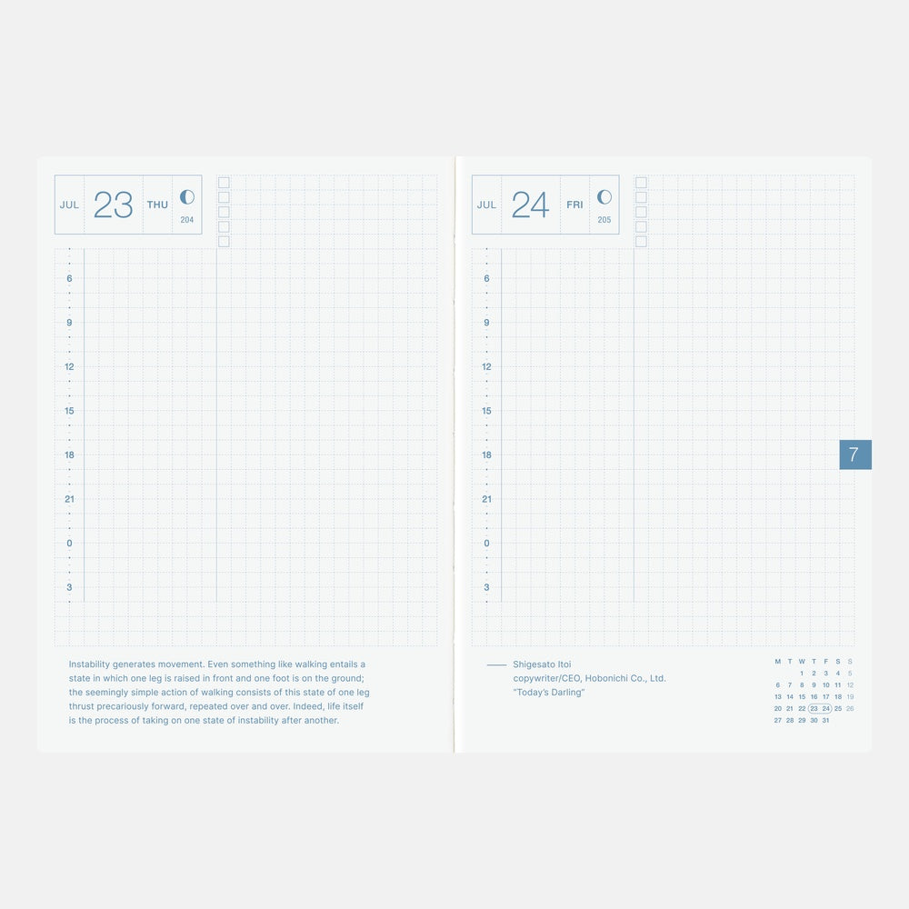 Hobonichi Techo 2026 Original Book, A6 - Jan/Mon Start (English)