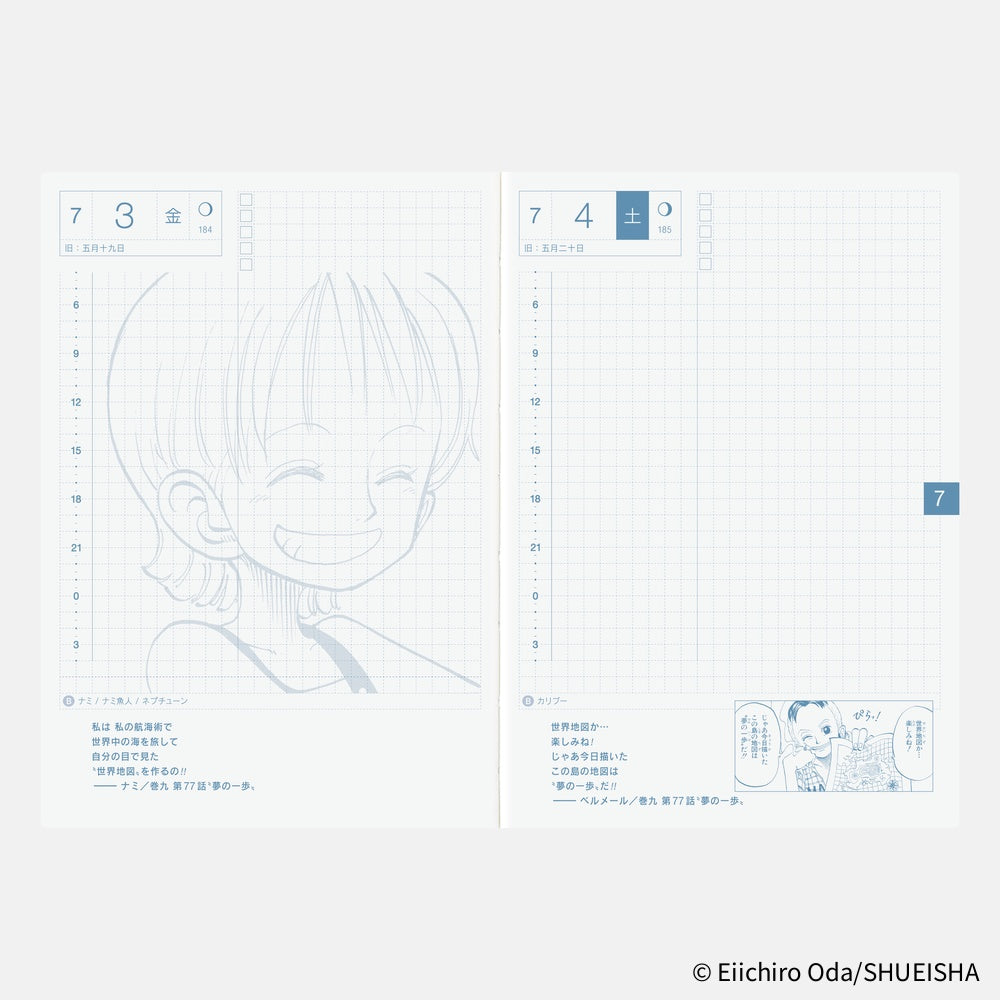 Hobonichi Techo 2026 Original Book, A6 - ONE PIECE: Jan/Mon Start (Japanese)