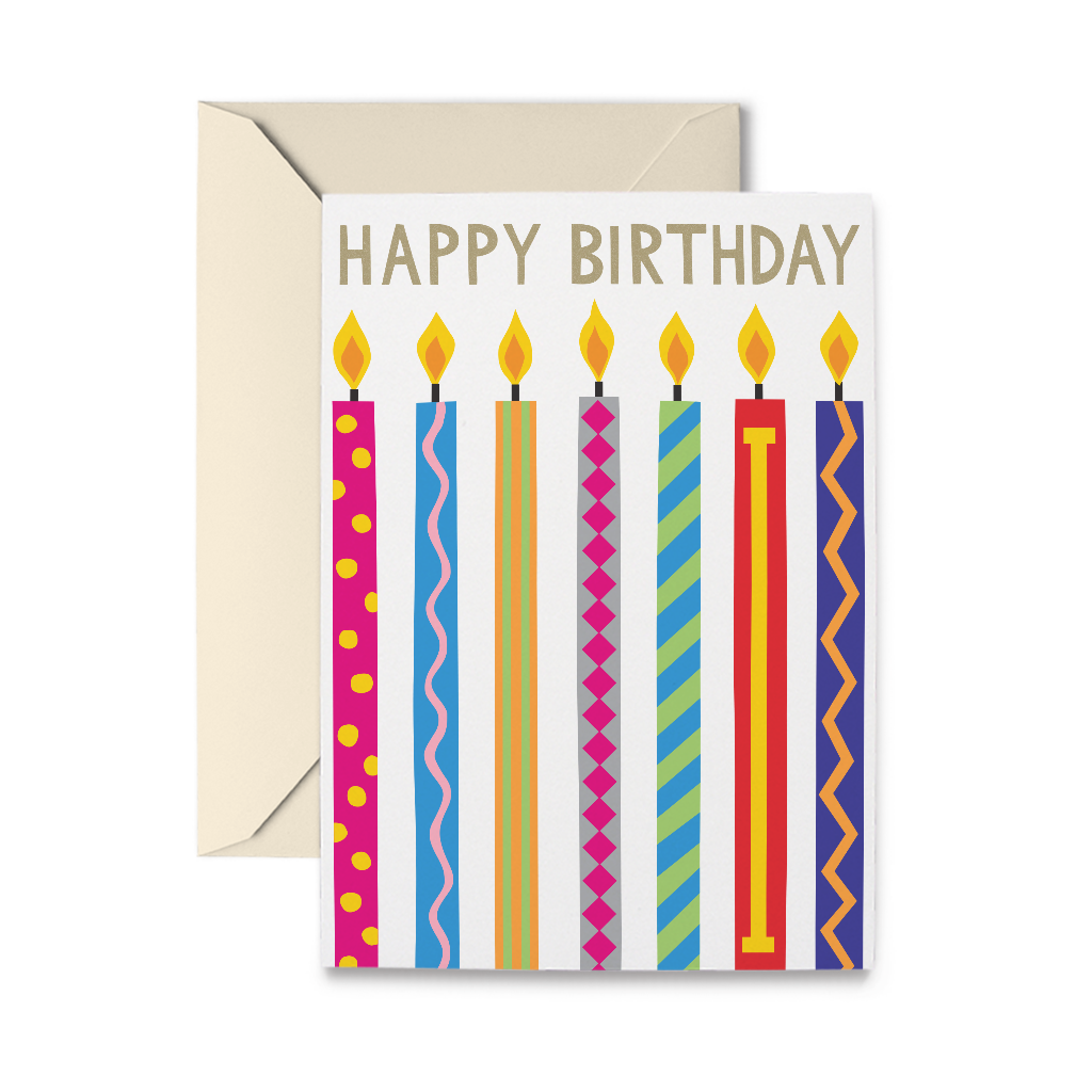 Birthday Candles Greeting Card