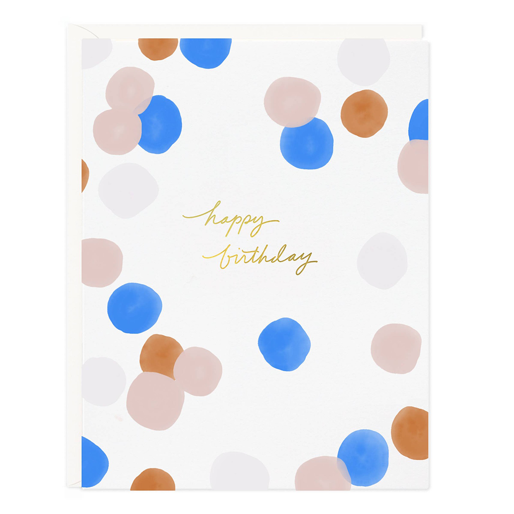 Birthday Colorful Dots Card