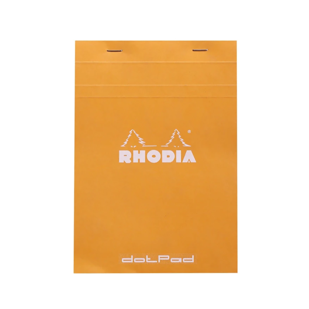 Rhodia Classic Staple Bound Notepad, 5.8” x 8.25”, Dot Grid