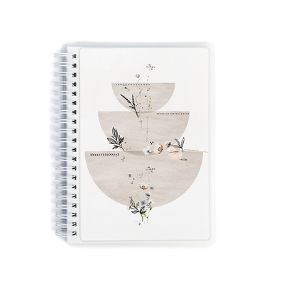 Livre d'autocollants Sadie's Stickers, 5" x 7" - Motif floral abstrait