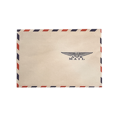Skylar Hand Studio Air Mail Postcard, US Mail