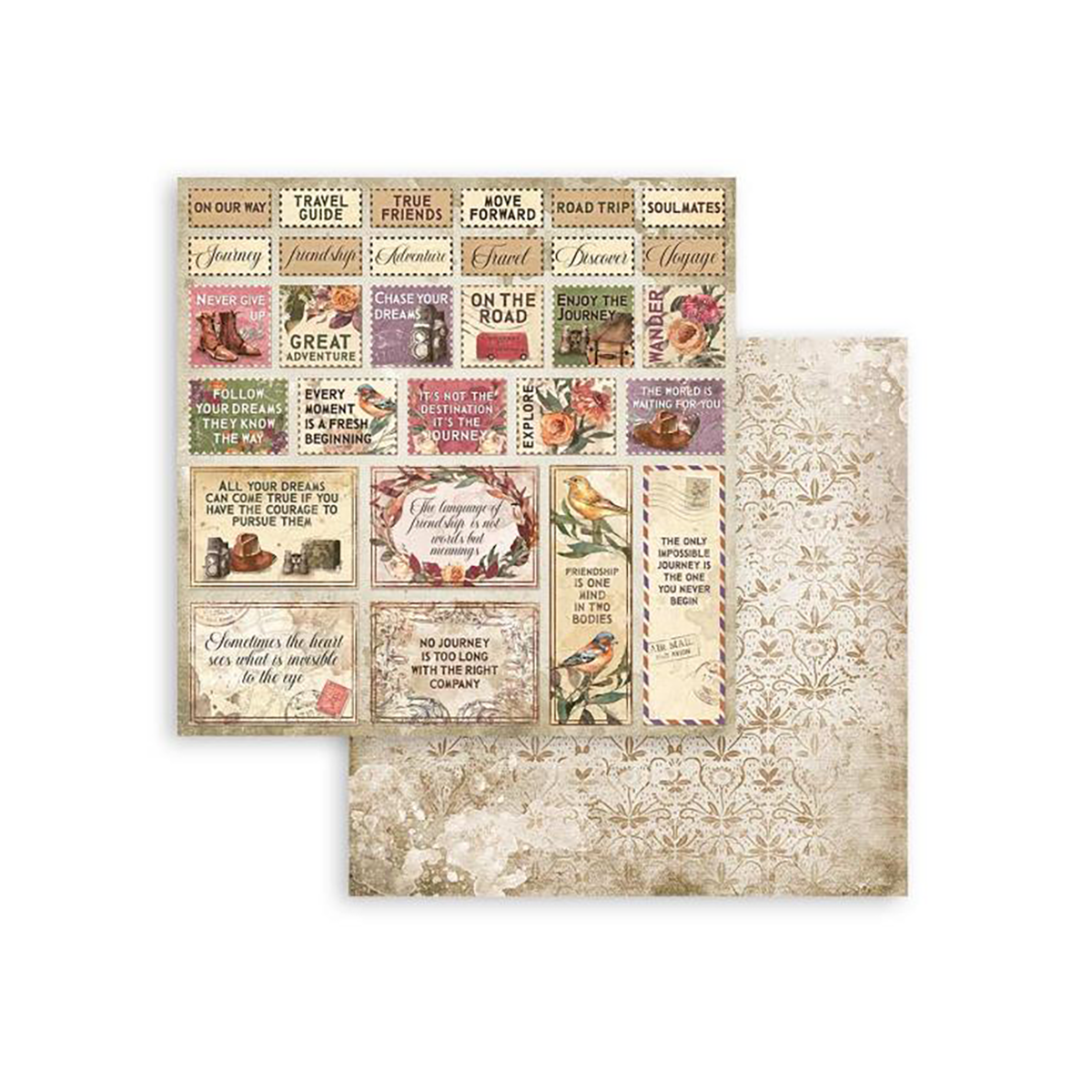 Stamperia Scrapbook Paper Pad, 10 sheets, 6"x6" - Our Way