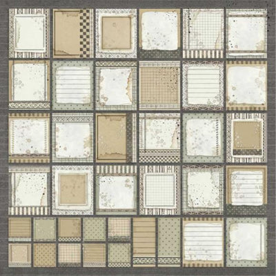 Stamperia Scrapbook Paper Sheet 12X12 Alphabet Calligraphy at Lighthouse Paper Co. in Melbourne, FL, Image 2