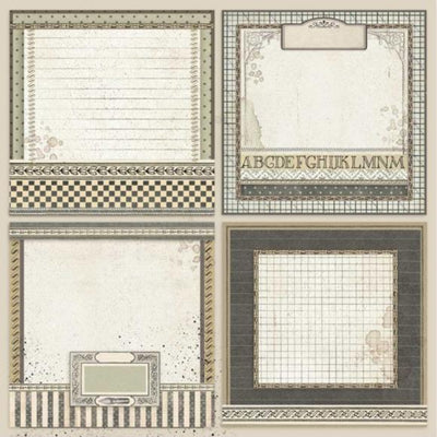 Stamperia Scrapbook Paper Sheet 12X12 Calligraphy Cards at Lighthouse Paper Co. in Melbourne, FL, Image 3