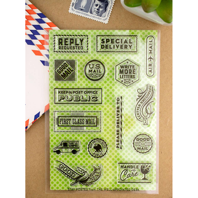Stay Posted Clear Stamps, 15 Design Set