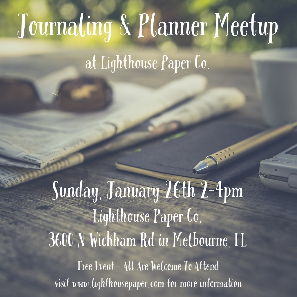 Sunday January 26th at 2 PM | Journal & Planner Meetup