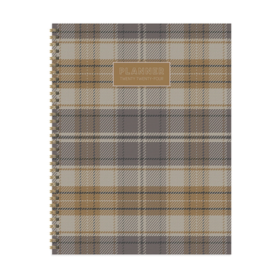 2024 Hunter's Lodge Plaid Large Weekly Monthly Planner