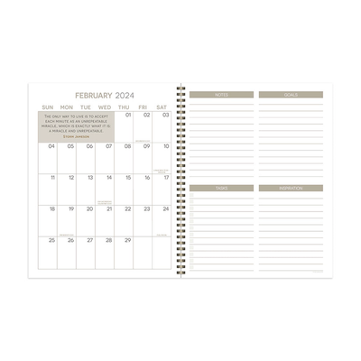 2024 Hunter's Lodge Plaid Large Weekly Monthly Planner